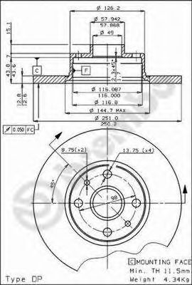 14059 AP Тормозная система Тормозной барабан