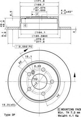 14969 AP Тормозная система Тормозной диск