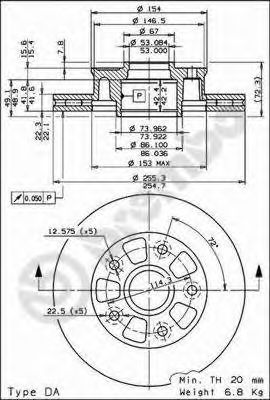 24680 AP Тормозная система Тормозной диск