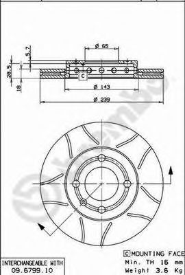 X 24617 AP Тормозная система Тормозной диск