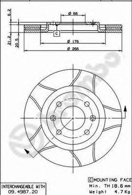 X 24914 AP Тормозная система Тормозной диск