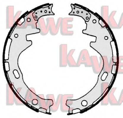 06590 KAWE Brake System Brake Shoe Set