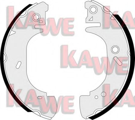 07410 KAWE Brake System Brake Shoe Set