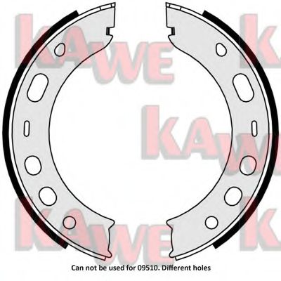 09000 KAWE Brake Shoe Set, parking brake