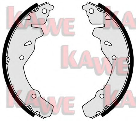 09180 KAWE Brake Shoe Set