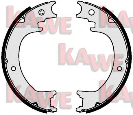 09590 KAWE Gasket, exhaust pipe