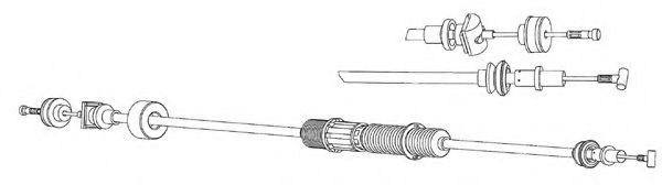 VW01171 KAWE Clutch Cable