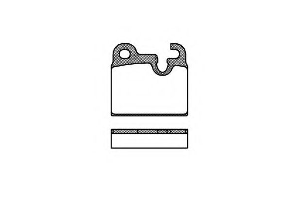 0016 00 KAWE Тормозная система Комплект тормозных колодок, дисковый тормоз