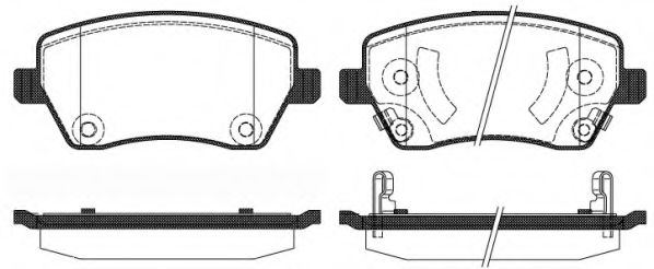 0987 02 KAWE Brake System Brake Pad Set, disc brake