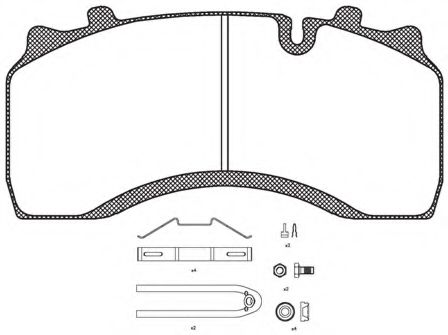 JCA1032.30 KAWE Brake System Brake Pad Set, disc brake