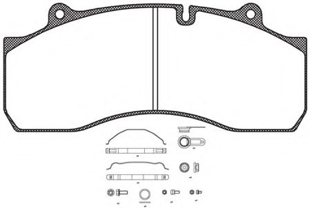 JCA1073.80 KAWE Brake System Brake Pad Set, disc brake
