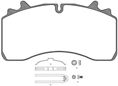 JCA1075.80 KAWE Brake Pad Set, disc brake