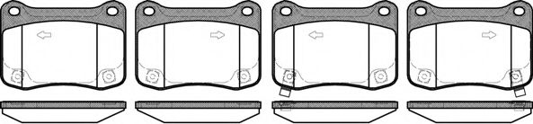 1353 02 KAWE Brake System Brake Pad Set, disc brake