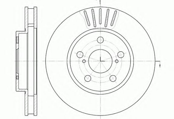 6541 10 KAWE Тормозная система Тормозной диск
