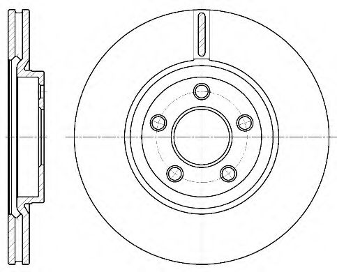 6637 10 KAWE Тормозная система Тормозной диск