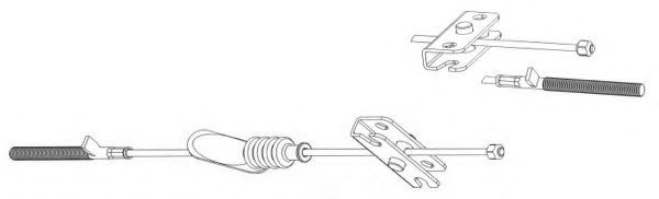 AR02139 KAWE Brake System Cable, parking brake