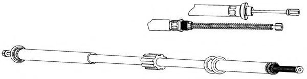 FA02179 KAWE Brake System Cable, parking brake