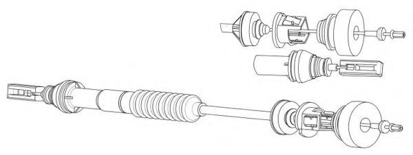 PU01153 KAWE Clutch Cable