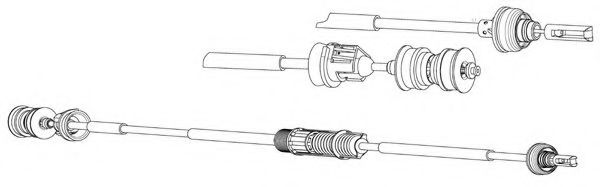 PU01161 KAWE Clutch Cable