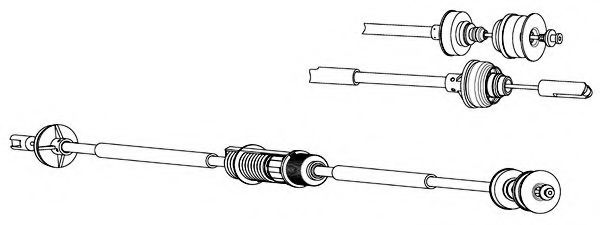 PU01163 KAWE Clutch Cable