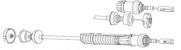 PU01164 KAWE Clutch Cable