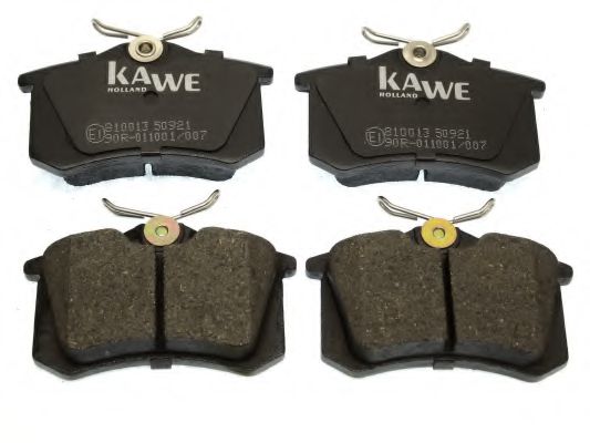810013 KAWE Комплект тормозных колодок, дисковый тормоз