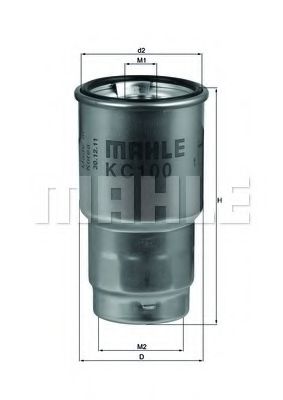 KC 100D MAHLE+ORIGINAL Fuel filter