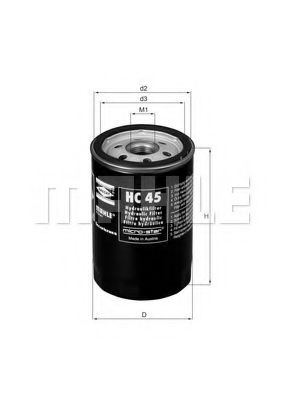 HC 45 MAHLE+ORIGINAL Oil Filter