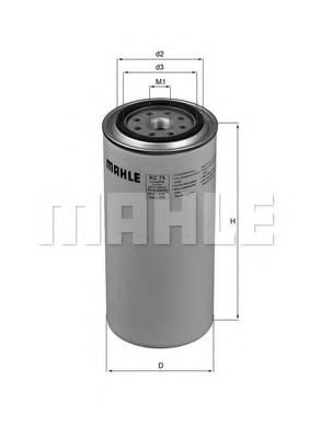 KC 75 MAHLE+ORIGINAL Fuel filter