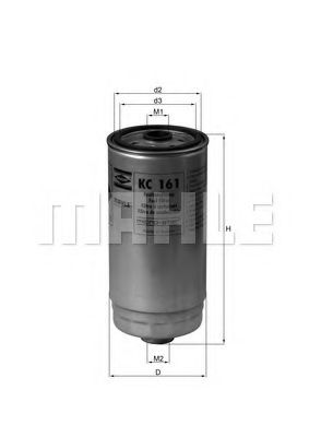 KC 161 MAHLE+ORIGINAL Fuel filter