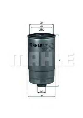 KC 195/1 MAHLE+ORIGINAL Fuel filter