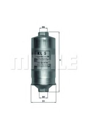 KL 5 MAHLE+ORIGINAL Fuel filter