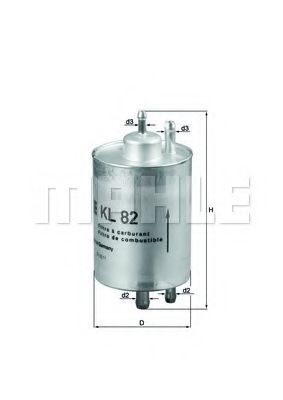 KL 82 MAHLE+ORIGINAL Fuel filter
