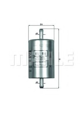 KL 86 MAHLE+ORIGINAL Fuel filter