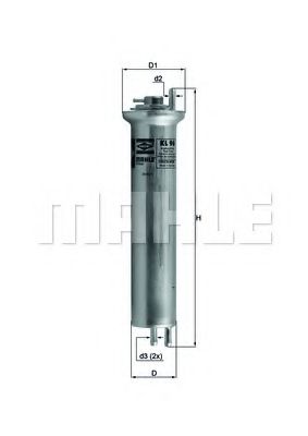 KL 96 MAHLE+ORIGINAL Fuel filter