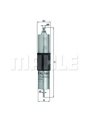 KL 104/1 MAHLE+ORIGINAL Fuel filter