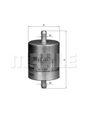 KL 145 MAHLE+ORIGINAL Fuel filter