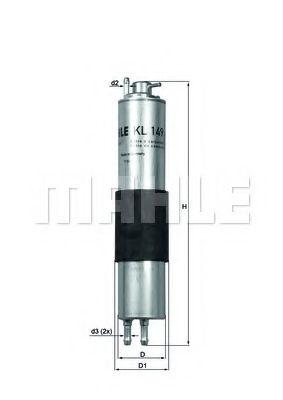 KL 149 MAHLE+ORIGINAL Fuel filter
