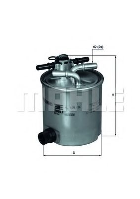 KL 404/16 MAHLE+ORIGINAL Fuel filter