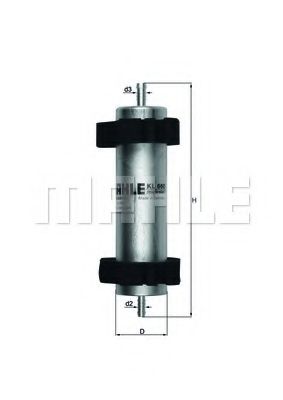 KL 660 MAHLE+ORIGINAL Fuel filter