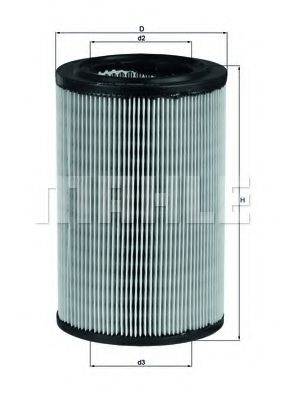 LX 865 MAHLE+ORIGINAL Air Filter