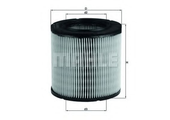 LX 249 MAHLE+ORIGINAL Air Filter
