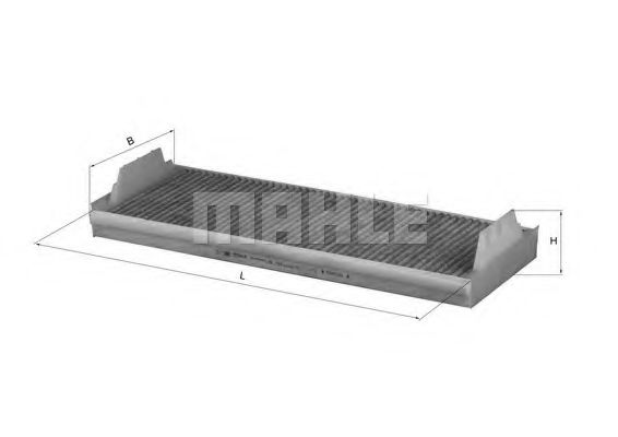 LAK 154 MAHLE+ORIGINAL Filter, interior air