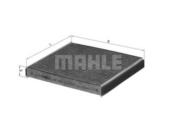 LAK 490 MAHLE+ORIGINAL Filter, interior air