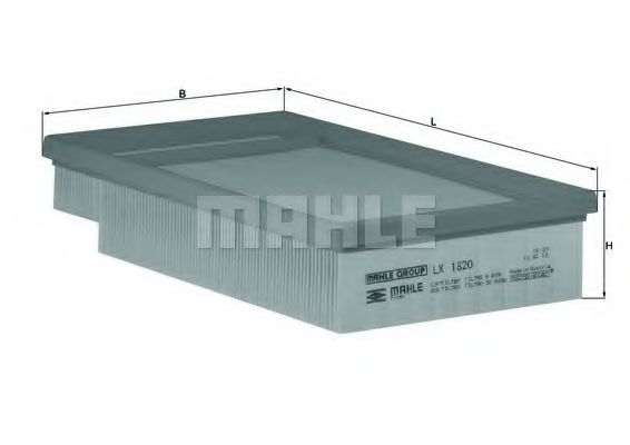 LX 1820 MAHLE+ORIGINAL Air Filter
