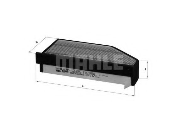 LX 1710 MAHLE+ORIGINAL Air Filter