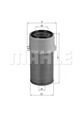 LX 16 MAHLE+ORIGINAL Air Filter