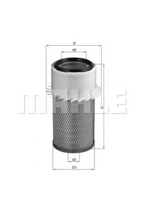 LX 17 MAHLE+ORIGINAL Air Filter