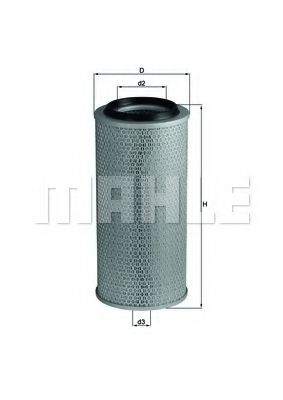 LX 236 MAHLE+ORIGINAL Air Filter
