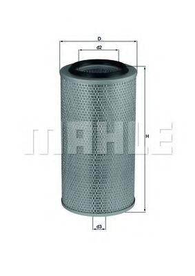 LX 265 MAHLE+ORIGINAL Air Filter